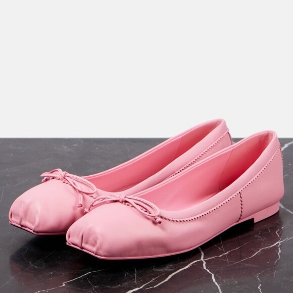 Christian Louboutin MAMADRAGUE Leather Ballerina Ballet Flat Shoes Calipso - Picture 2 of 13